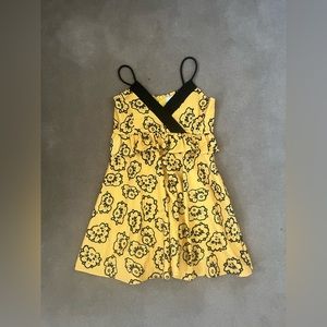 Yellow Floral Sundress Size Small